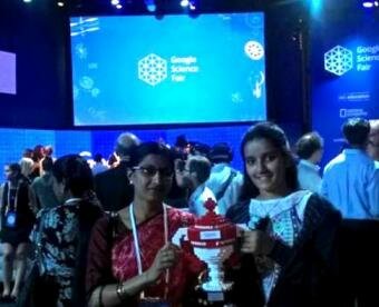 Indian girl winsGoogle Science Fair for’ Corn Cob Water Purifier’